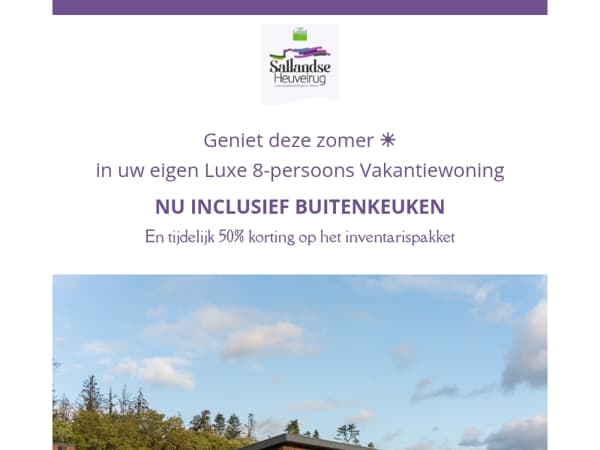 Deze zomer genieten van uw recreatiewoning met buitenkeuken? ☀️