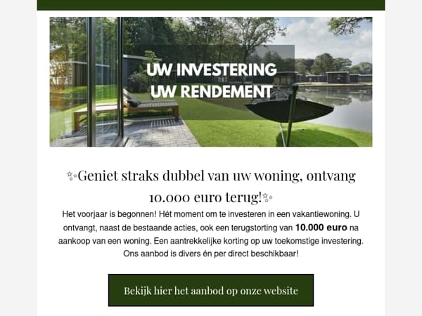 ✨ Geniet straks dubbel van uw woning én van extra korting!