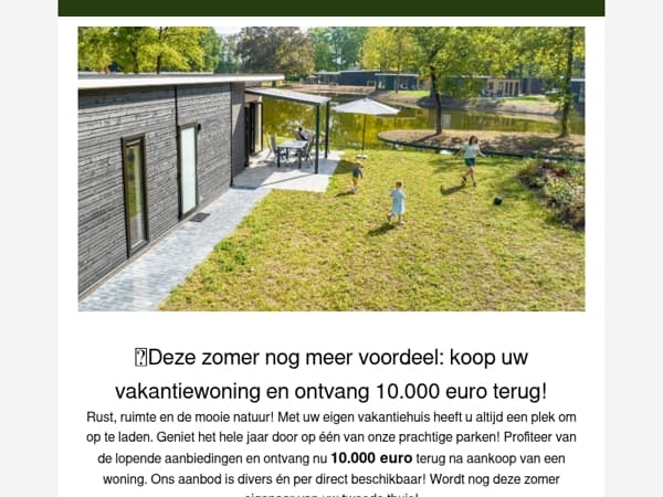 🏡🌼Uw tweede thuis midden in de natuur?