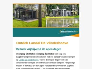 Zien wij u aanstaande vrijdag tijdens onze open dag?