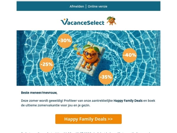Tot 40% korting: Happy Family Deals🍊