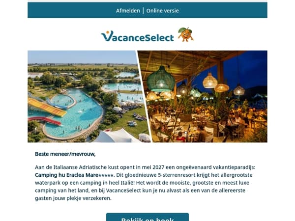 NIEUW in 2027: Camping hu Eraclea Mare aan zee bij Venetië! 🇮🇹