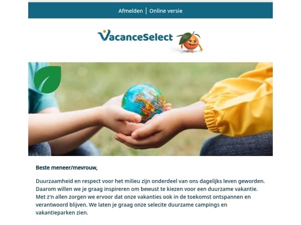 Vakantie met een schoon geweten