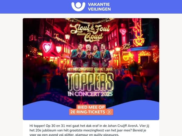 Toppers in Concert 2e ring-tickets✨