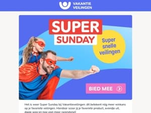 Super Sunday = supersnelle veilingen🤩