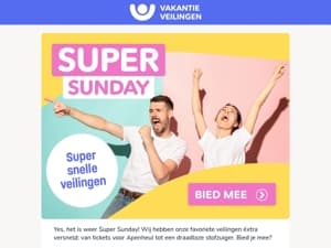 Yes, het is weer Super Sunday🥳