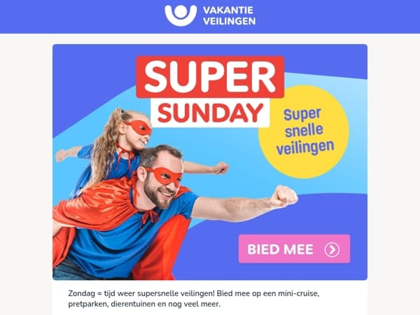Super Sunday = supersnel geveild🦸
