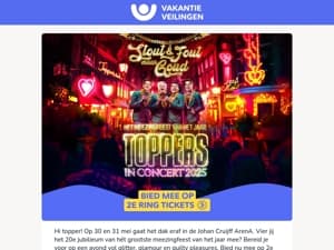 Toppers in Concert 2e ring-tickets ✨