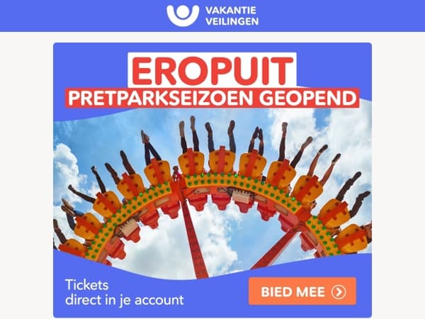 Ga eropuit! Het pretpark-seizoen is geopend😎