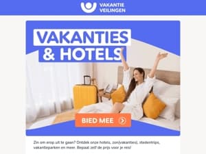 Stedentrips, (zon)vakanties, vakantieparken en meer!