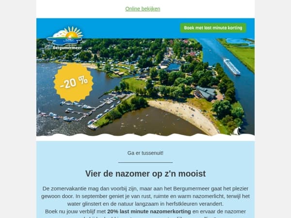 De nazomer wacht op je! 🌅