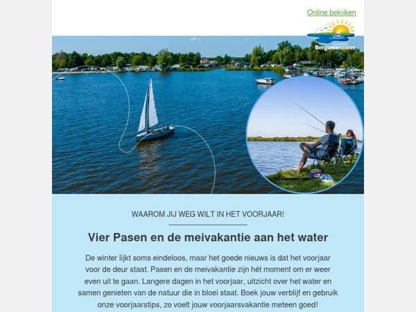 ✨ Pasen en meivakantie aan het water!