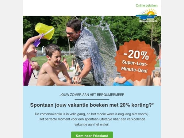 🏖️Jouw zomer aan het Bergumermeer: profiteer nog van 20% korting!