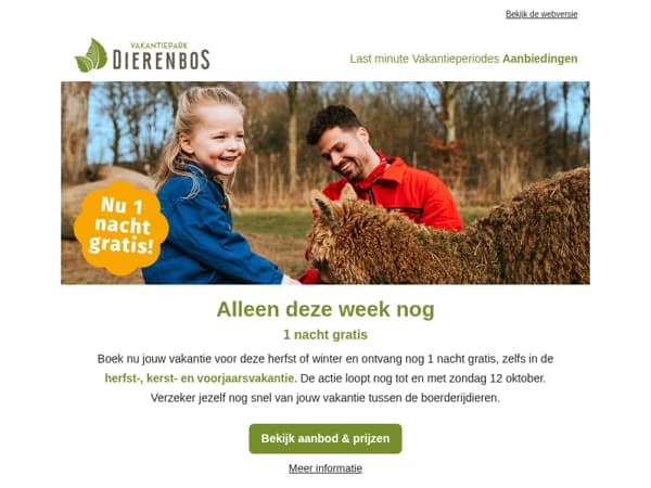 Profiteer alleen deze week nog