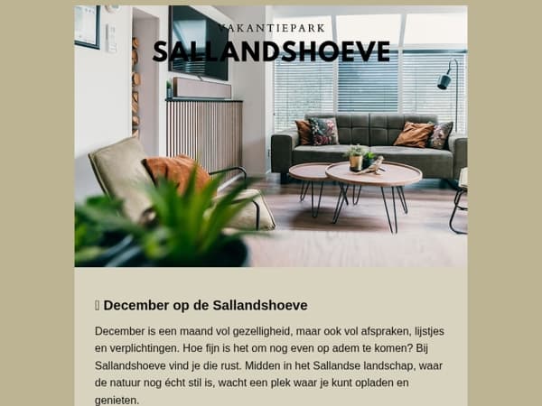 ✨ Even ontsnappen aan de decemberdrukte: jouw rustmoment bij Sallandshoeve ✨