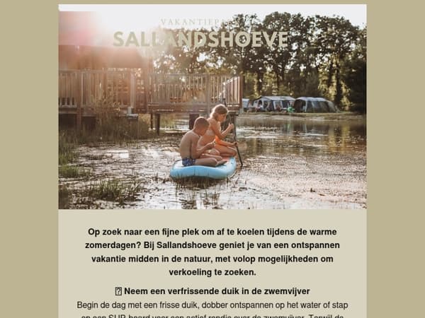 Zoek verkoeling bij Sallandshoeve ☀️🌿