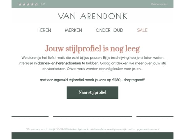 Jouw stijlprofiel is helaas nog leeg...
