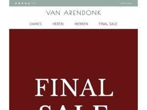 Shoelover, mis deze FINAL SALE niet! 🚨