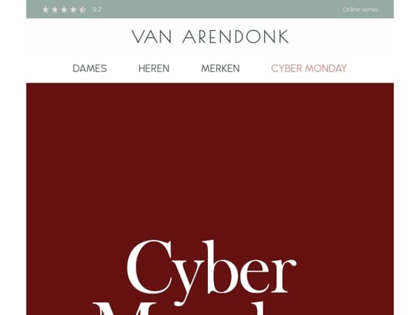 Cyber Monday! 25% korting + GRATIS VERZENDING