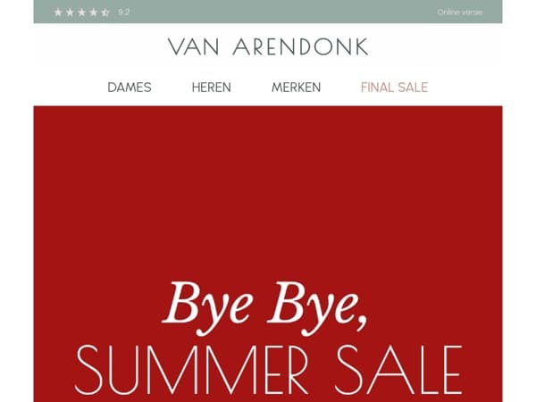 Laatste dag: Summer Sale eindigt vannacht! 👀