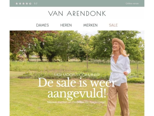 Sale continues! Weer nieuwe items toegevoegd.  🔥