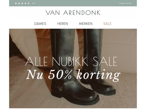 Shop nu Nubikk saleschoenen met 50% korting!