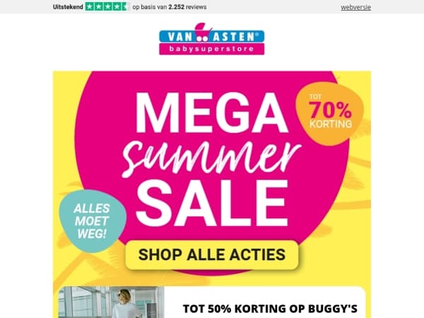Tot 65% korting op zomerslaapzakken tijdens onze Mega Summer Sale! ☀️