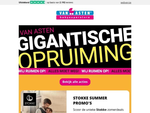 Babykamers en meer met korting die oploopt tot 50%