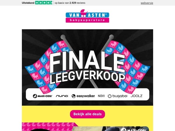 Scoor de beste deals tijdens de Finale Leegverkoop!