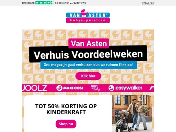 Wij ruimen flink op want ons magazijn gaat verhuizen!