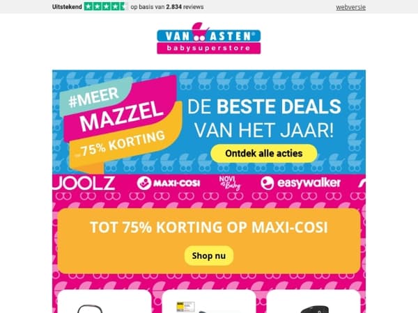 #MeerMazzel Deals - scoor nu je voordeel!