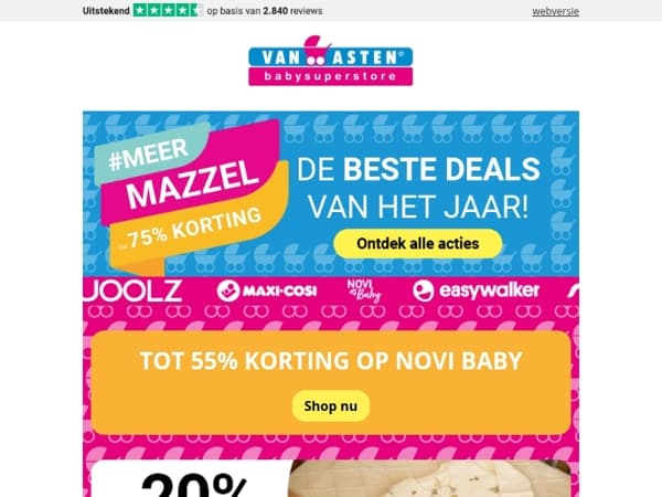 #MEERMAZZEL = Meer korting! 