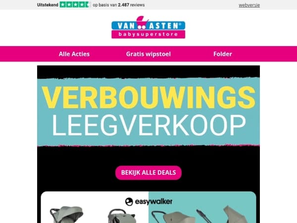 Verbouwingsdeal: autostoelen v.a. 39,99!