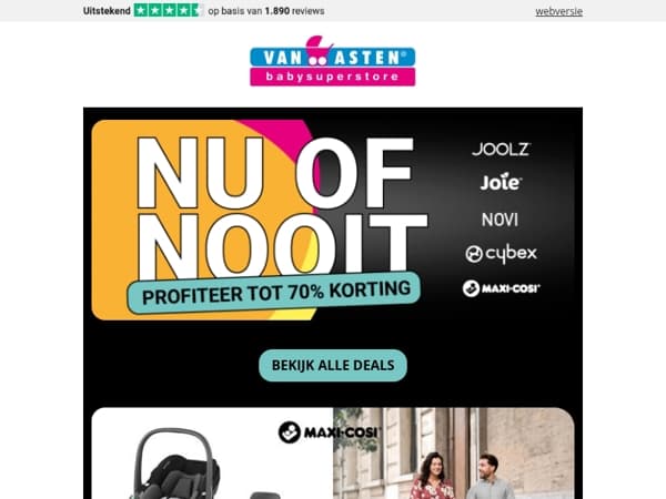 Nu of Nooit! Buggy's vanaf 39,99