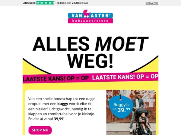 Alles moet weg – Pak nu je voordeel!