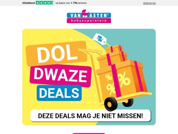 Dol Dwaze Deal: gratis cupholder bij geselecteerde buggy's