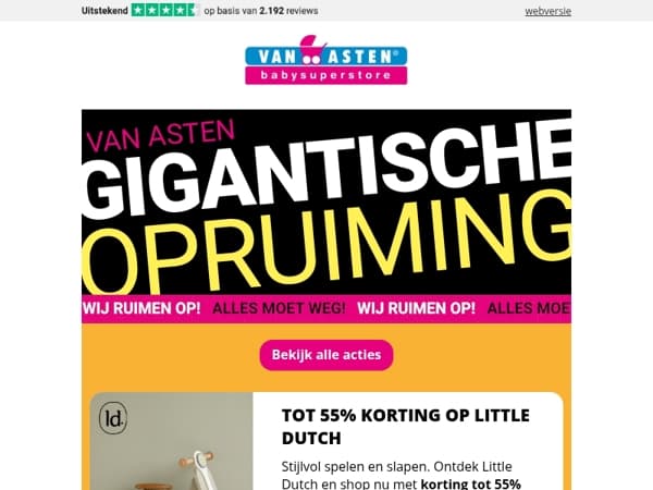 Tot 50% korting op Little Dutch!