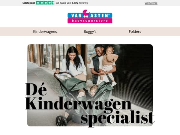 Bekijk de vernieuwde editie van onze Kinderwagen Specialist folder