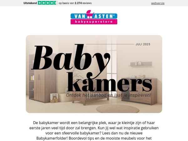 Laat je inspireren door onze nieuwe Babykamerfolder 👶🏼