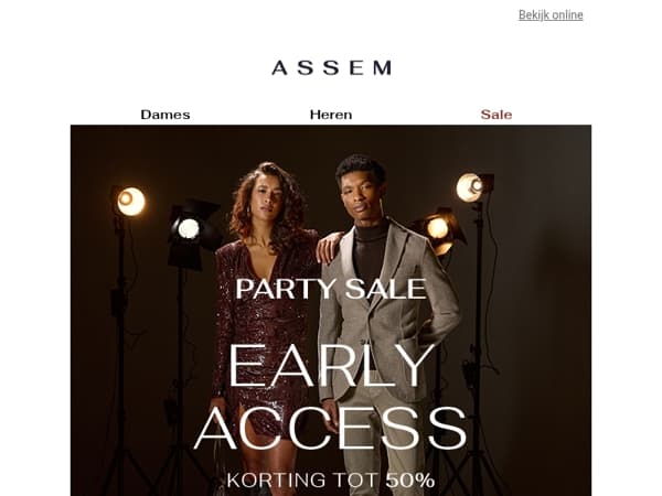 Early Access: tot 50% korting op de partycollectie ✨
