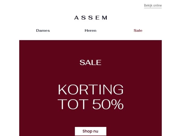 SALE | KORTING TOT 50% 💥