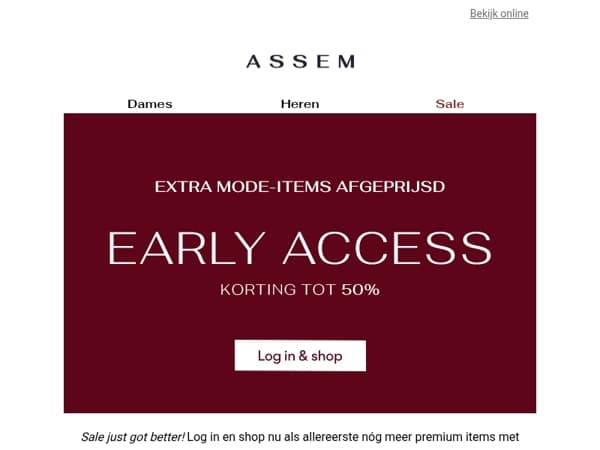 🚨 Extra mode-items afgeprijsd | Early Access