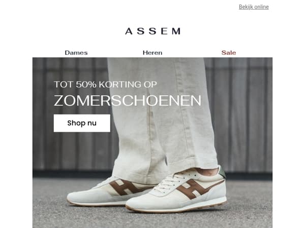 Tot 50% korting op zomerschoenen