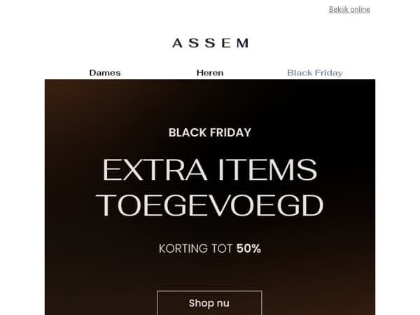 🚨 Extra items toegevoegd | Black Friday