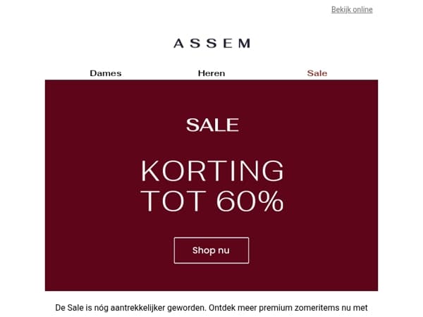 SALE | TOT 60% KORTING