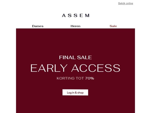 Early Access: Final Sale 📢