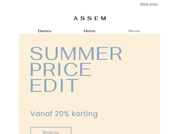 Summer Price Edit | Vanaf 20% korting
