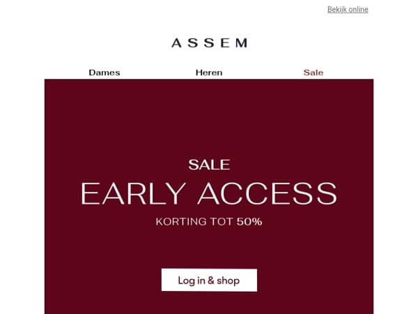 Early Access: tot 50% korting 📢