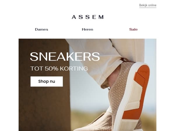 Tot 50% korting op premium sneakers 👟