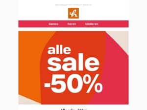 🚨 Alle sale: -50%! 🚨